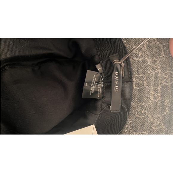 Nwts* Gucci Wool Gray GG Printed Bucket Hat - Picture 5 of 6